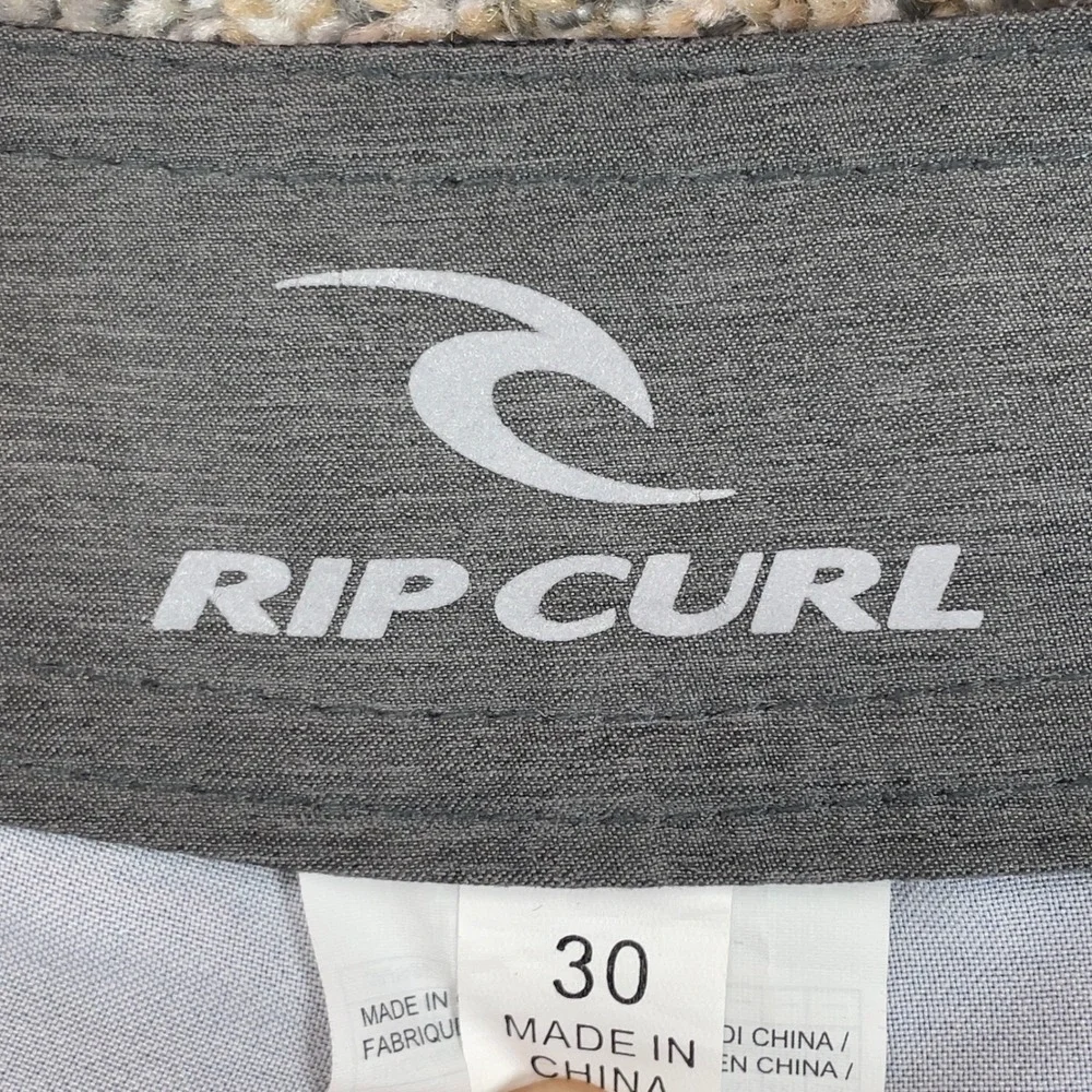 Rip Curl Board Shorts Mens 30 Dark Grey Palm Tree Print Swim Trunks CBOVC7‎